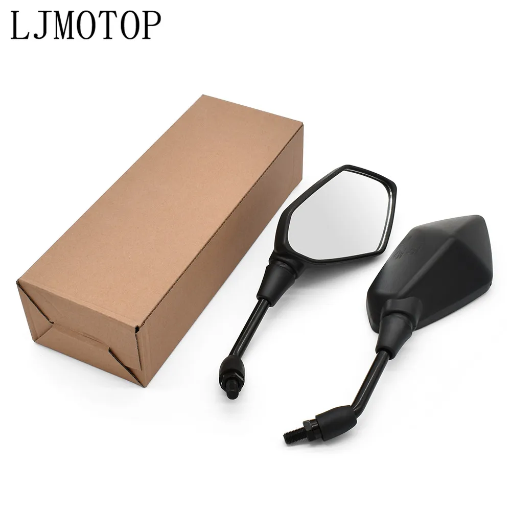 Universial 10mm Motorcycle Mirrors Racing Sport Bike Rear View Mirror For Suzuki TL1000 DL650 GSR 600 750 GSX S750 R600 R750 motorcycle handle bar mirror
