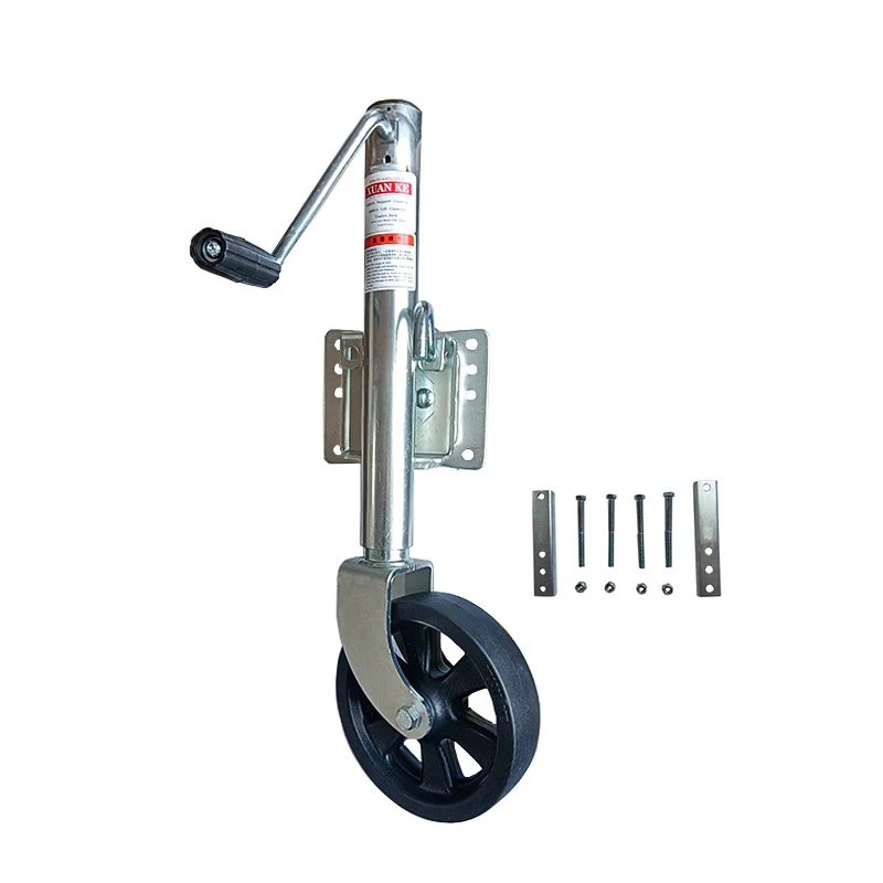 1500 lbs Hand Jack Trailer Accessories RV Bracket Guide Wheel Yacht Trailer Jack 680KG Load Bearing 260MM Stroke