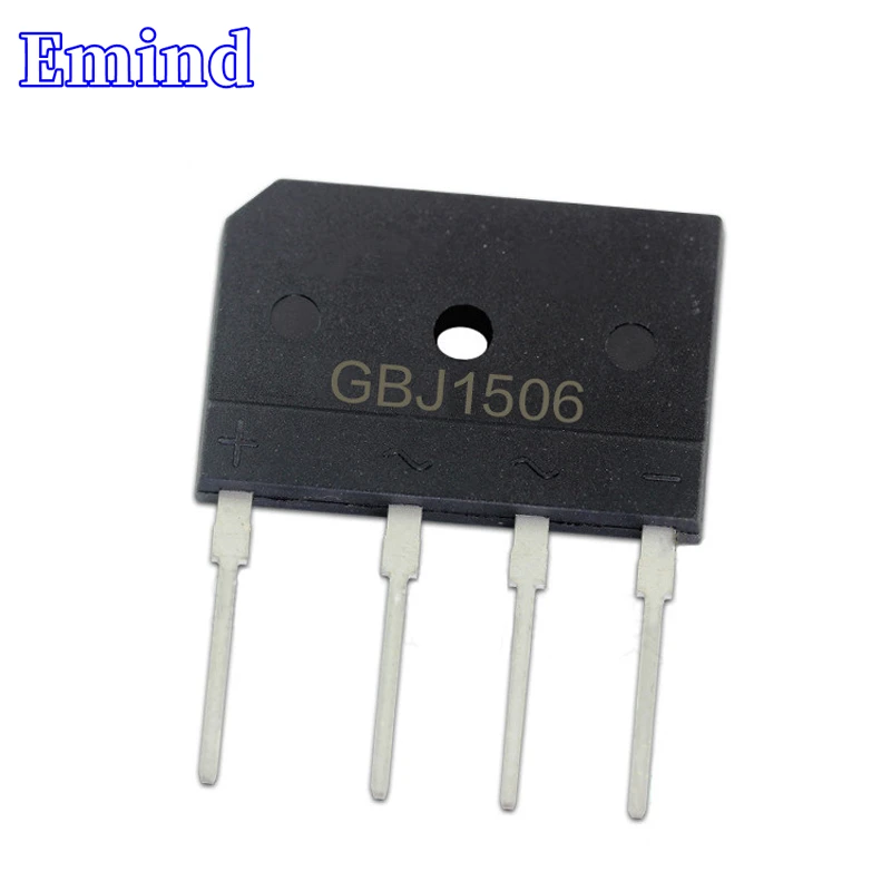 5 Pièces Redresseurs De Pont GBJ15J Microsemi 600V 15A - Monophasés, 4 Broches, Neufs