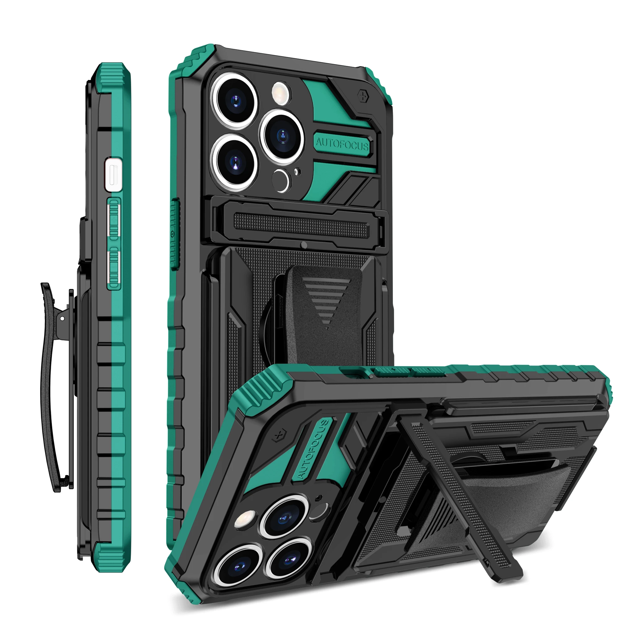 Heavy Duty Armor Case For iPhone 16 15 Pro Max 14 Plus 13 12 11 X XS Max XR Cover Belt Clip Holster Kickstand Coque Funda