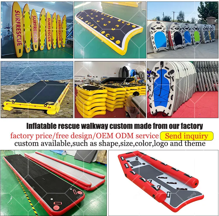 Factory Inflatable Rescue Tube Water Equipment Inflatable Jet Ski Sled Surf Rescue Boat for Sale