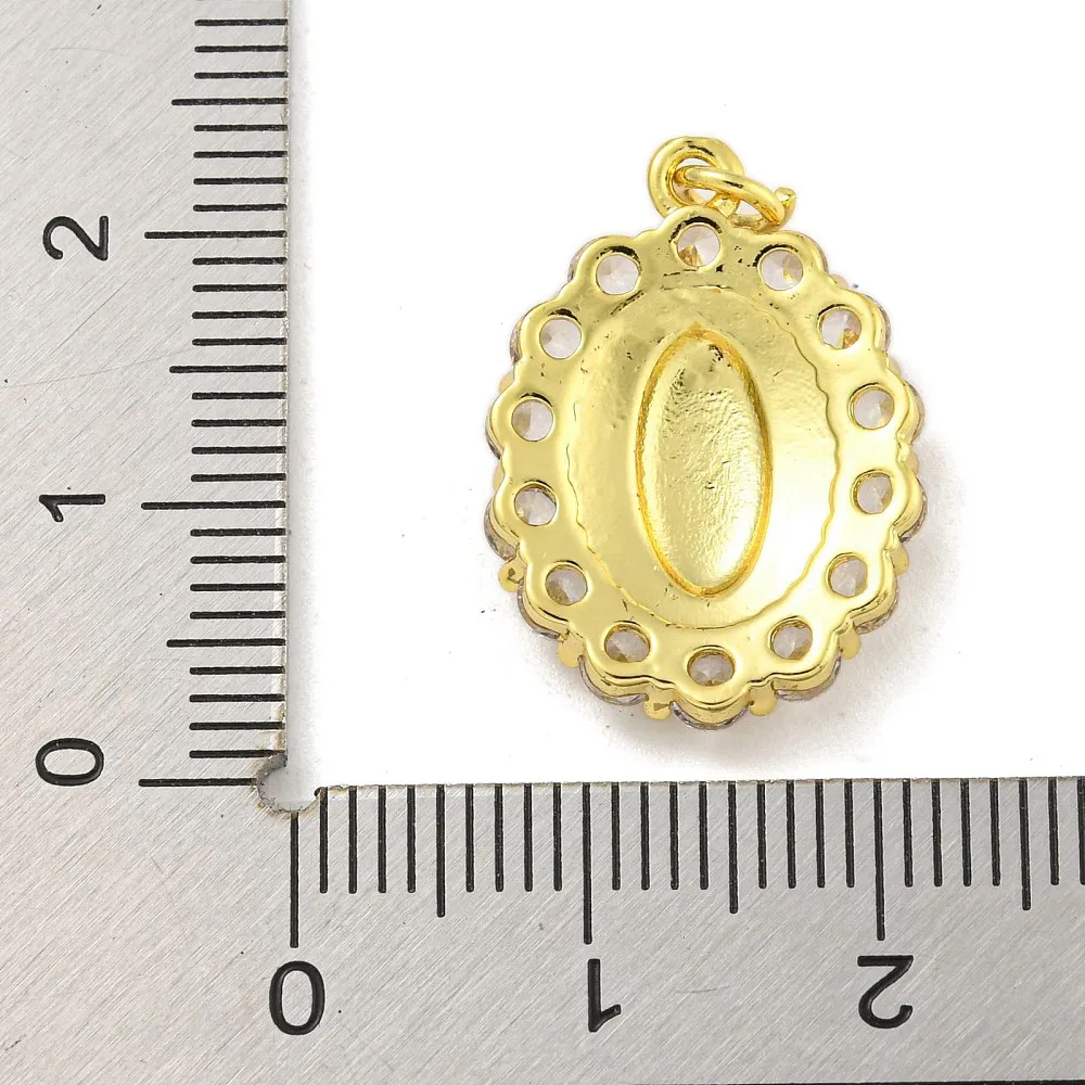 PandaHall 10 Stück 18K Vergoldete Jungfrau Maria Anhänger Katholische Rosenkranz-Anhänger für DIY Damen Halsketten Schmuckherstellung Zubehör – Detail 35