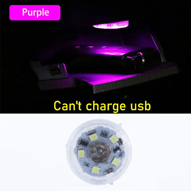 Touch Sensor Car Lighting Light Car Interior Atmosphere Light Mini Touch Roof Reading Lamp Car Styling Night Light USB Charging Electronic Pink