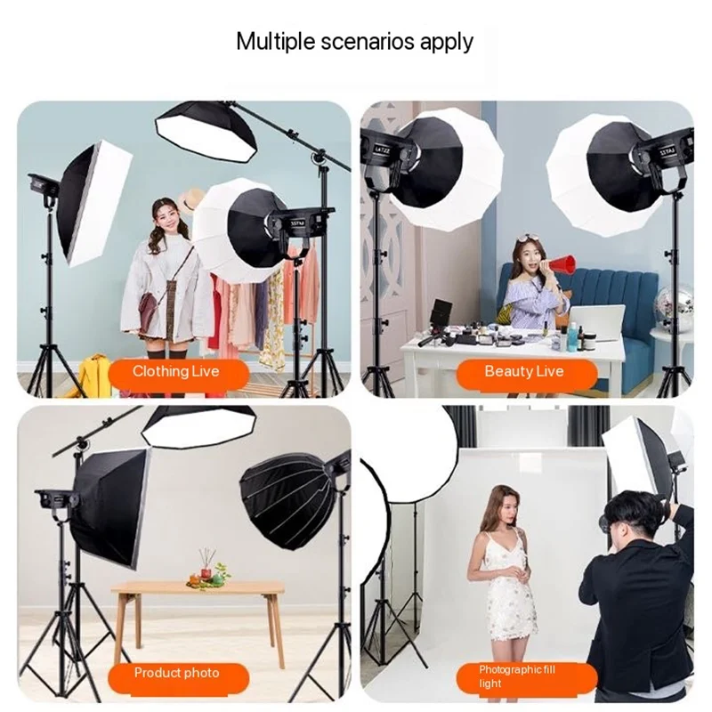 LATZZ 500W LED Video Light 2800k-6800k Photography Light APP Control Studio Photo Lamp Camera Light for Live Broadcast Video 5