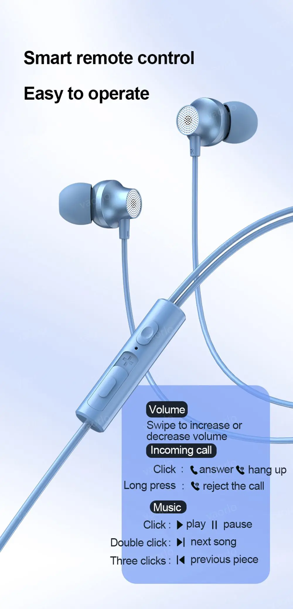 Digital Chip Wired Earphone 3.5mm AUX/Type C 9D HiFi Surround Heavy Bass In-Ear