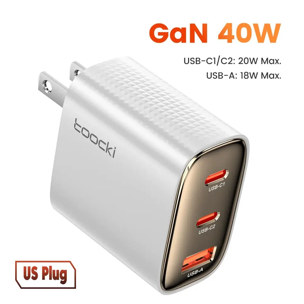 Toocki 40W GaN USB Charger Type C QC 4.0 Quick thumbnail 7