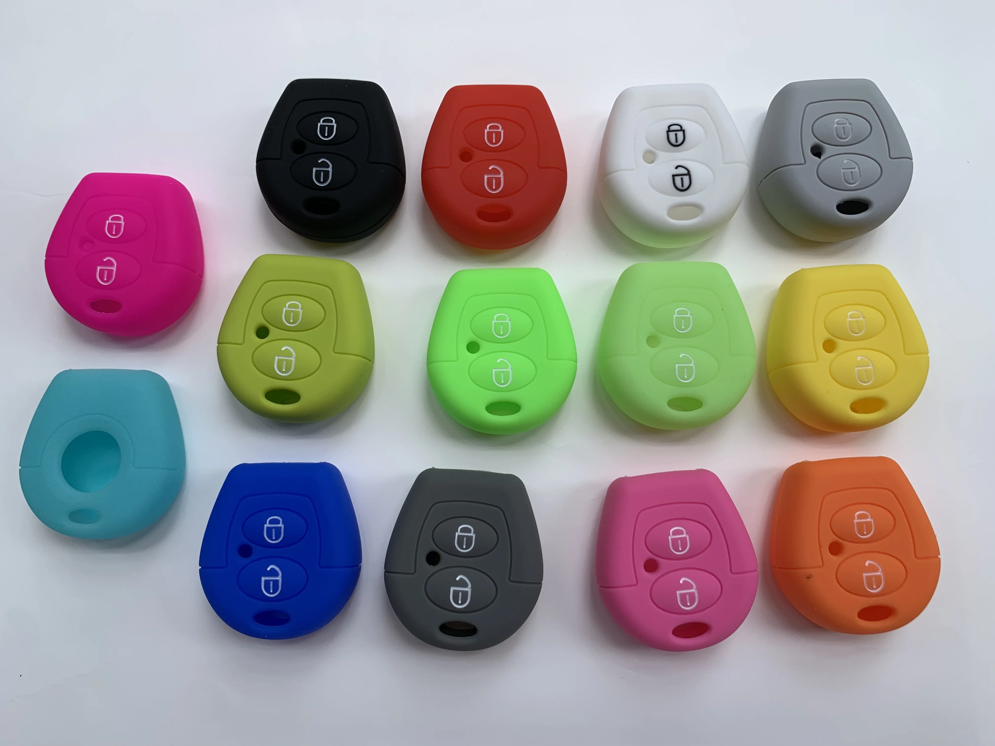 2 Button Remote Silicone Key Cover Case For Vvw Polo Golf Passat Bora Sharan For Skoda Octavia Fabia Seat Corboda Leon Ibiza key case cover key case