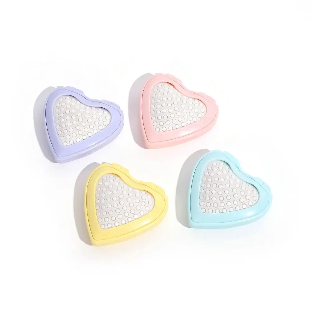 Description Picture 5 of itemMini Heart Hair Comb with Mirror Anti-static Air Cushion Comb Candy Color Compact Makeup Mirror Folding Airbag Comb Beauty Tool