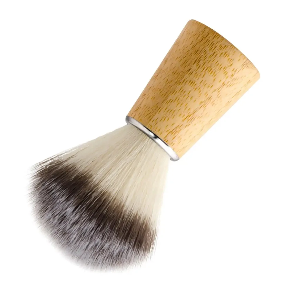 Beard Shaving Brush Hair Salon Tool for Wet Shave Shaving Accessory Facial Beard Cleaning Soap Brush Nylon Synthetic Bristles