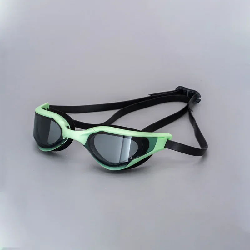 Silver Plated Waterproof and Fog-Proof Adult Swim Goggles - Professional Racing Edition