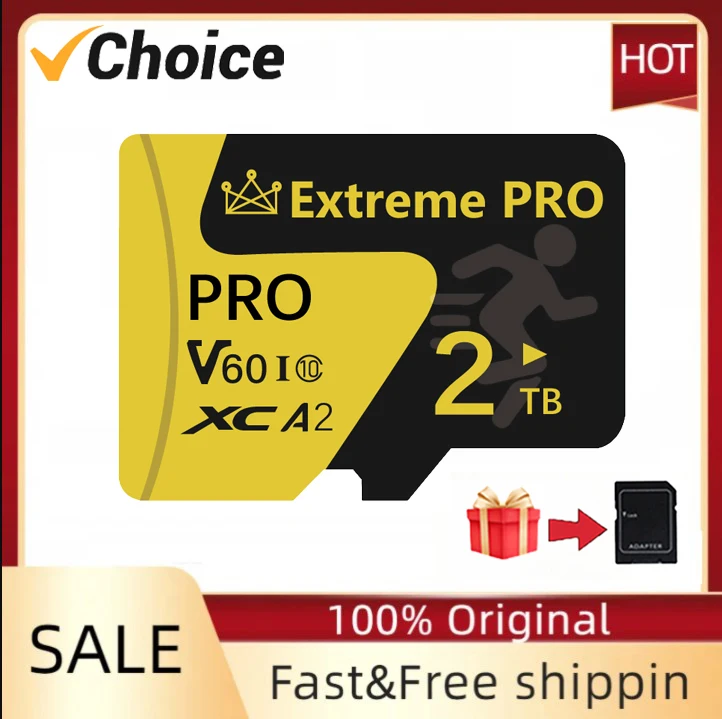 Memory Sd Card 2Tb 128Gb 512Gb 1Tb High Speed Class10 Sd/Tf Flash Card 256Gb Per Smartphone Table Pc Camera Flash Mini Sd Card