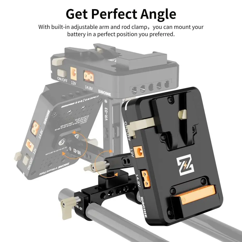 ZGCINE V Mount Battery Plate Kit VM-VP1 Kit1/VP1 Kit3/VP2 Kit1/VP2 KIT3,ZG battery plate kit.