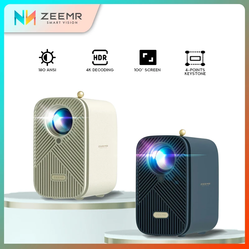 Zeemr M1 Mini Versione Globale Outdoor Super Hd 720P Home Theater Conference Camera Da Letto Proiettore Portatile Per Ufficio Mobile