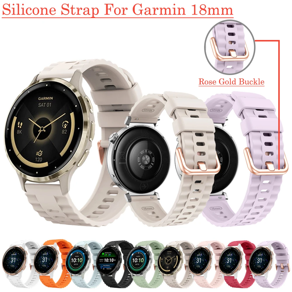 Rose Gold Buckle Design 18mm Watch Strap