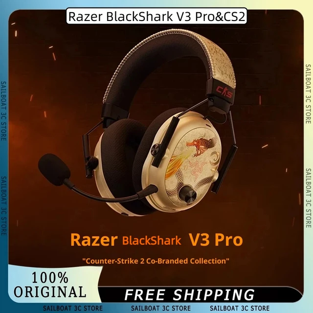 V3 Pro&CS2 Co-Branded Bluetooth Wireless Gaming Headphone Active Noise Cancellation with Detachable Microphone 1