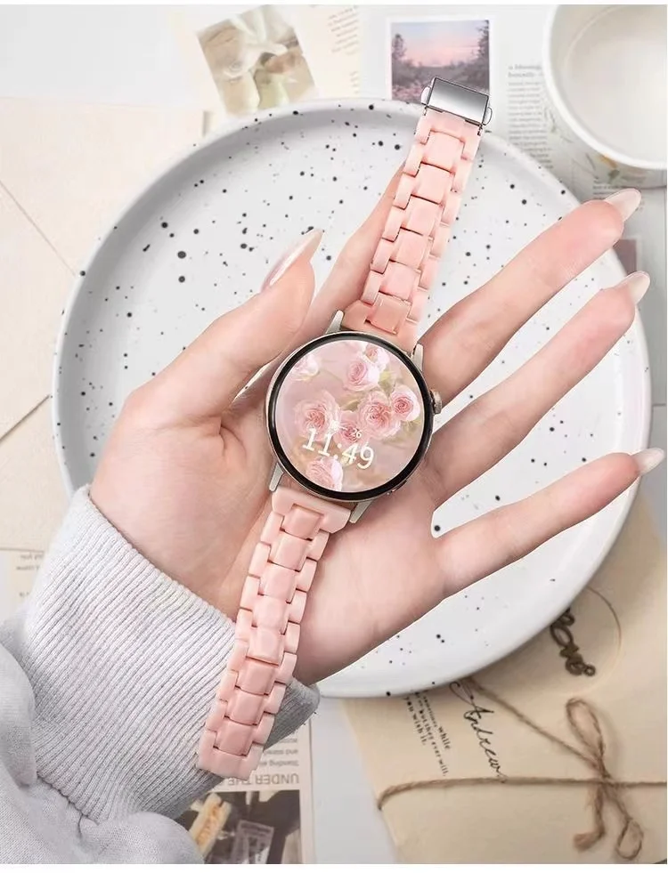 20 mm Candy-Harzband für Samsung Galaxy Watch 7 FE 5 6 4 Classic 5pro 44 mm 40 mm 47 mm 43 mm 46 mm 45 mm Armband Galaxy-Uhrenarmband – Detail 2