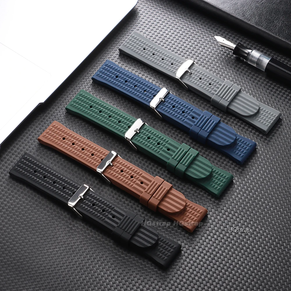 Deluxe Silicone Waterproof Watchband Replacement Strap