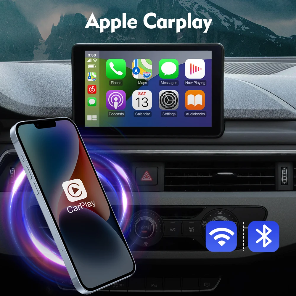 Wireless Carplay Module Box For A1 A3 A4 A4L A5 S5 A6 A7 Q2 Q3 Q5 Q7 MMI System Mirror Link USB Android Auto Voice Command