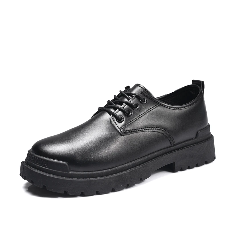Fashion Leather Mens Casual Shoes Breathable Business Lace-Up Handmade Shoes Hot Sale Brand Classic Men Shoes Flats Moccasins 4