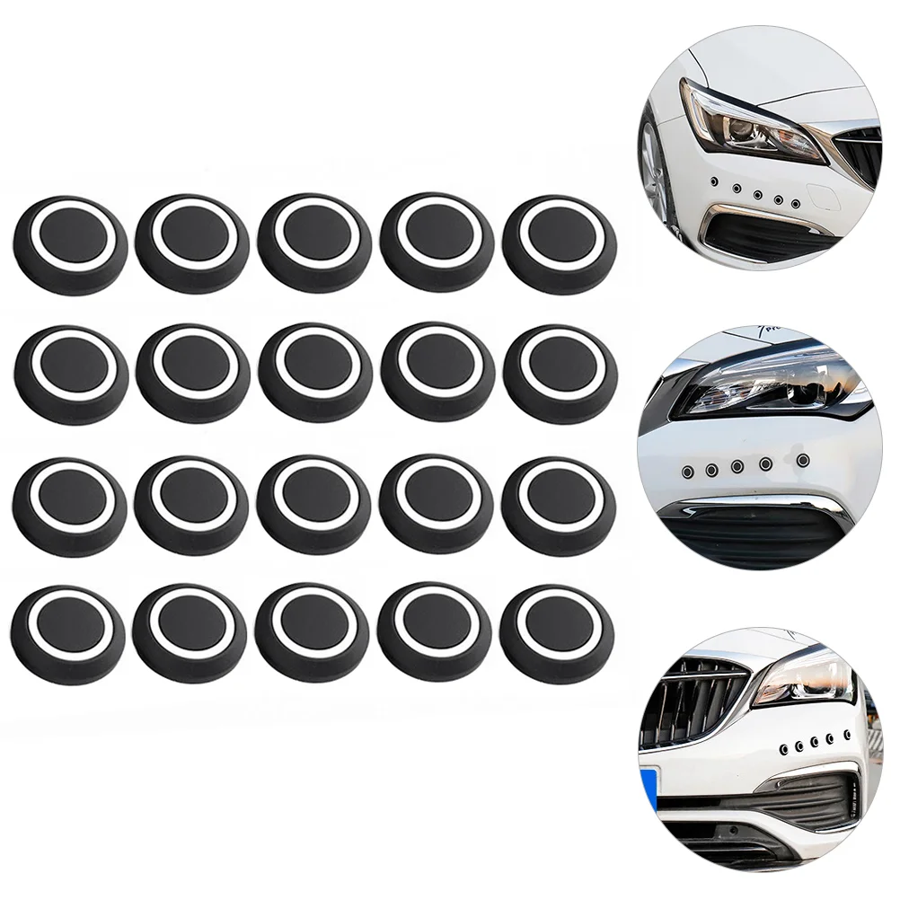 

20 PCS Car Decoration Dot Anti-Collision Rubber Particle Artifact Supplies Automobile Accessories Door Guards Scratch