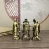 6CM A Set 3 PCS Lucky Animal Feng Shui Bronze Statue Copper Solid Fortune, Fortune, Longevity, Three Stars See the detailed draw 2