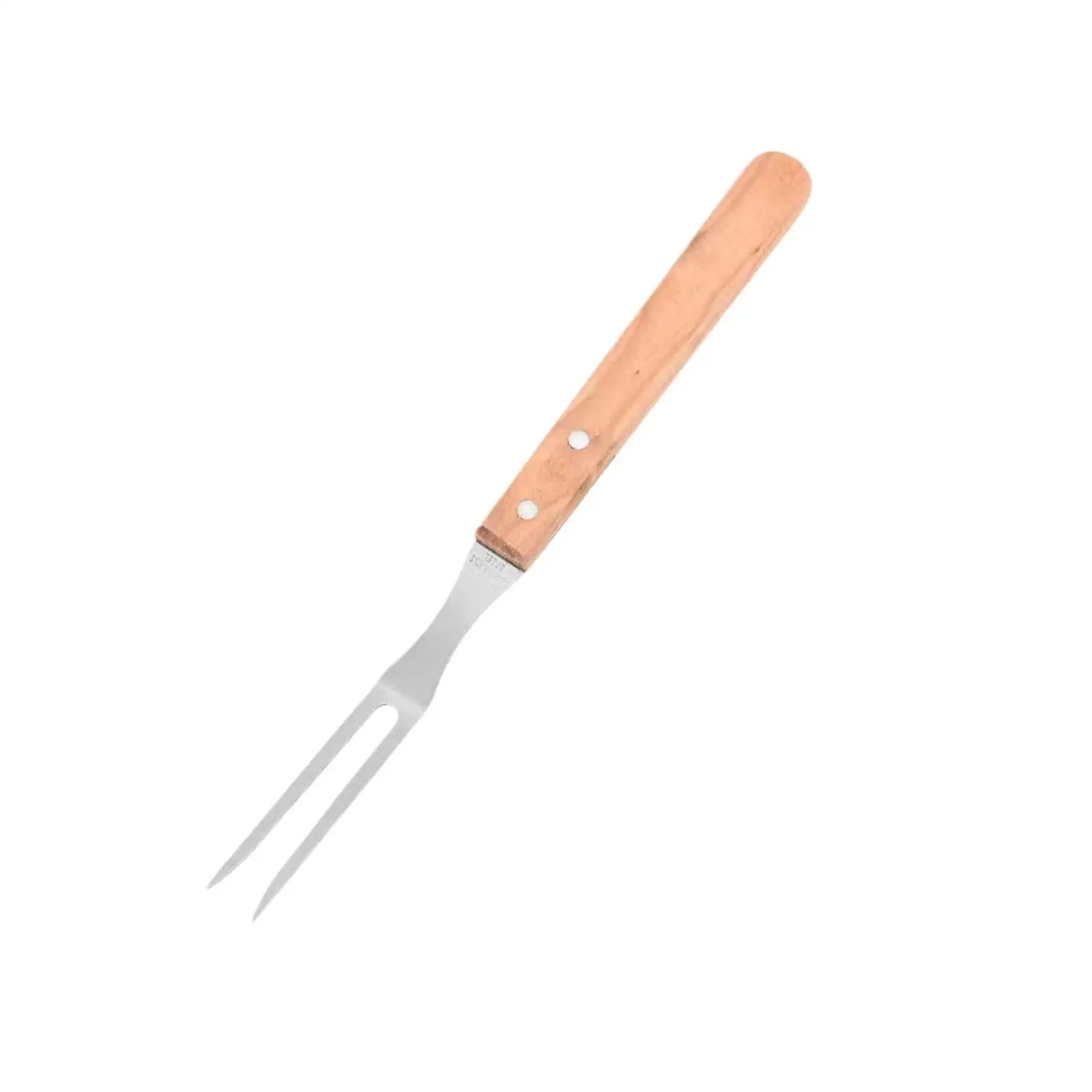 BBQ Fork with Wood Handle 12.8inch Cooking Fork Steak Fork Meat Fork for Griddle Roast Barbecue Cooking Teriyaki