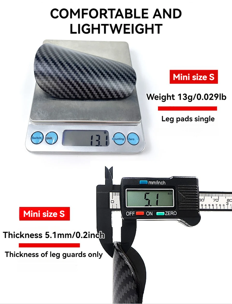 Mini-Schienbeinschoner für Fußball (verschleißfest)