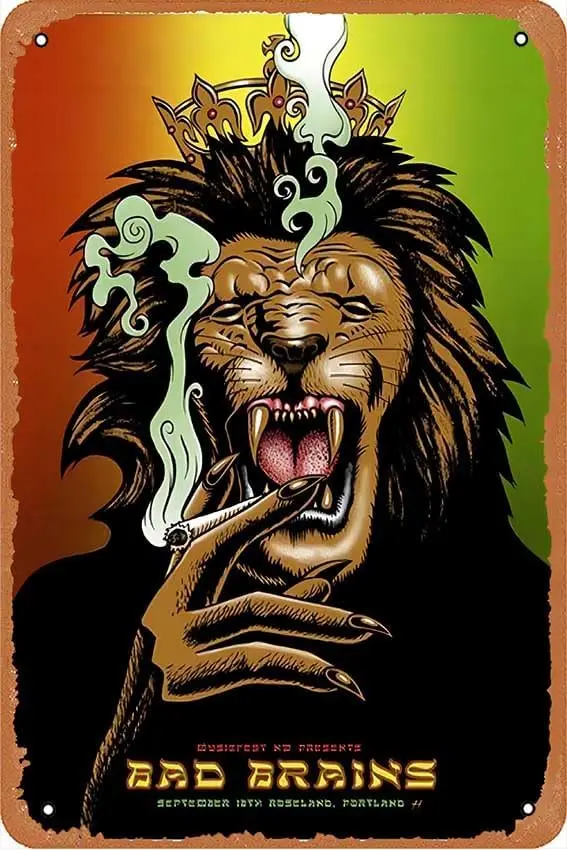 

Плакаты с изображением грехов мозгов Портленда 2009 (специальное издание рукоятки) для концертов, винтажный металлический жестяной знак, декоративный знак для дома, кухни, ванной