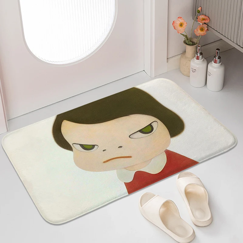 

Living Room Floor Carpets Anti Slip Y-Yoshitomo N-Nara House Entrance Mat Funny Doormat Entrance Door Modern Home Decoration