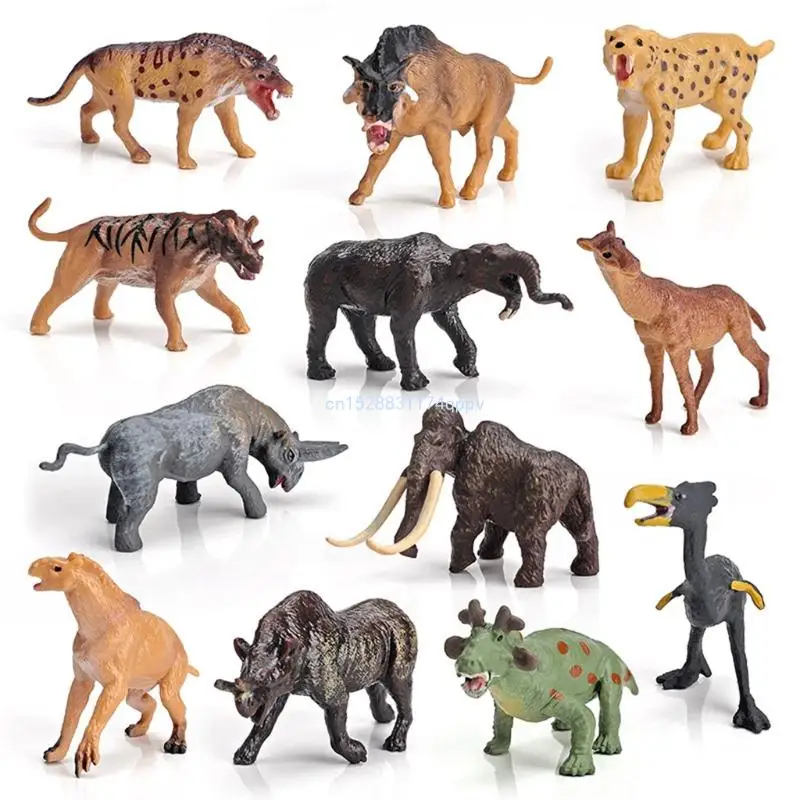 

Prehistoric Animal Model Figure Woolly for Toddler Xmas Gift Cake Dropship