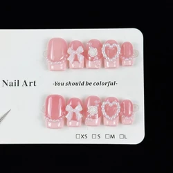 10 - Piece Luxury Hand - Painted 3D Pearl & Rose Embellishments Set (S)
