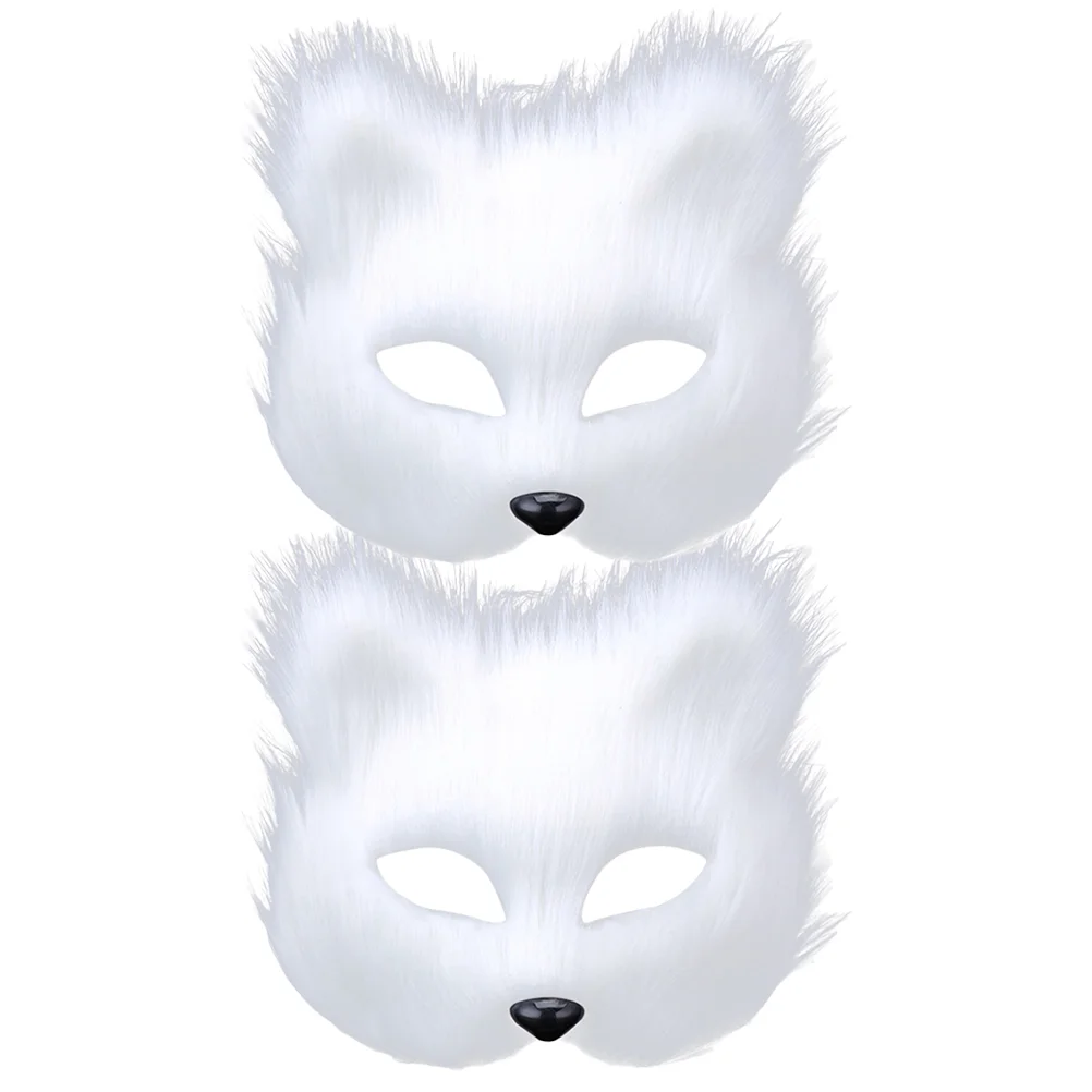 

Fox Mask Masquerade Mask Plush Fox Mask Carnival Party Cosplay Mask Costume Accessory