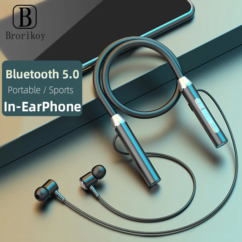 2021 Bluetooth 5 0 спортивные наушники-вкладыши Прямая поставка 9D стерео магнитные