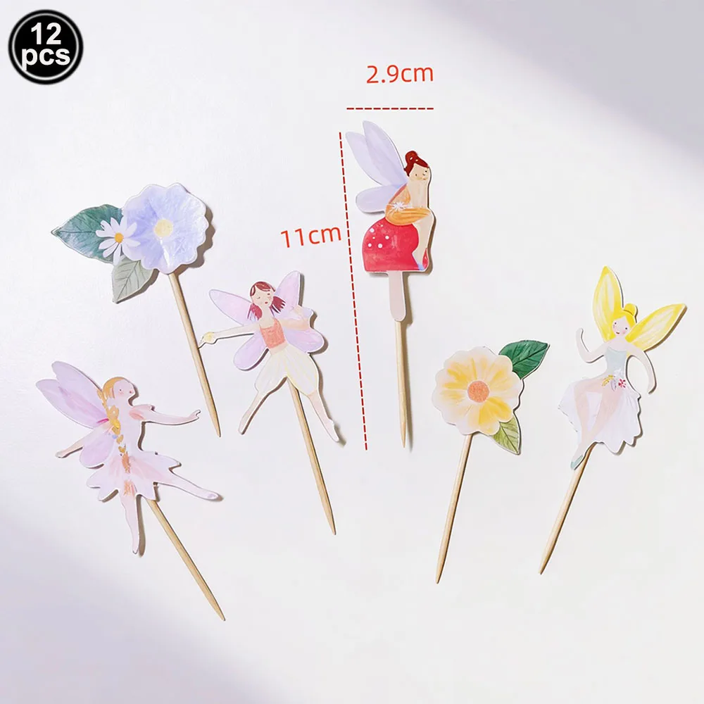 Pink Butterfly & Flower Fairy Disposable Party Tableware Set - Plates, Cups, and Napkins