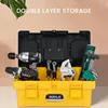 AIRAJ Multifunctional Plastic ABS Tool Storage Box Multiple Specifications with Handle Portable Tool Organizer 5