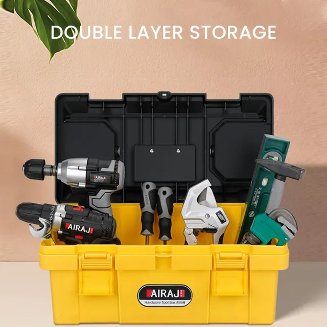 AIRAJ Multifunctional Plastic ABS Tool Storage Box Multiple Specifications with Handle Portable Tool Organizer 5