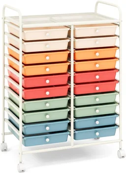 20-Drawer Rolling Organizer Storage Cart 1