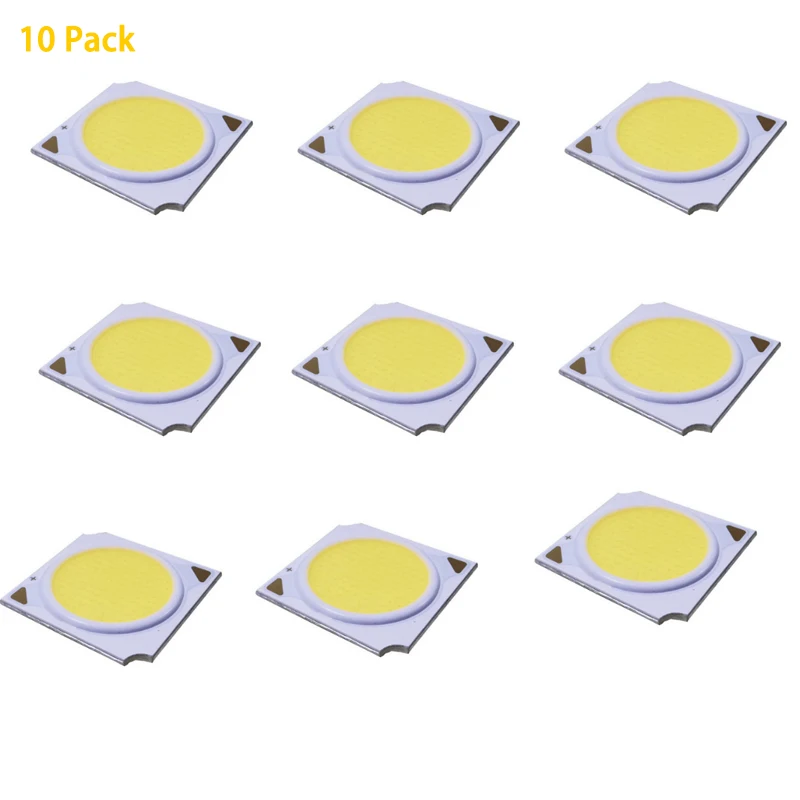 

10pcs 1304 COB Led Emitter Lamp Light 12W COB lamp beads integrated LED 36V For Downlight spotlight LED lamp beads 2700K