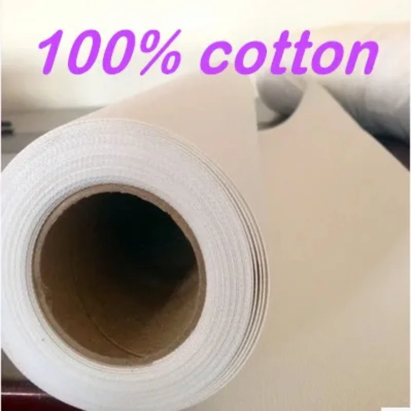 380g waterproof matte surface cotton inkjet canvas roll 18m per roll