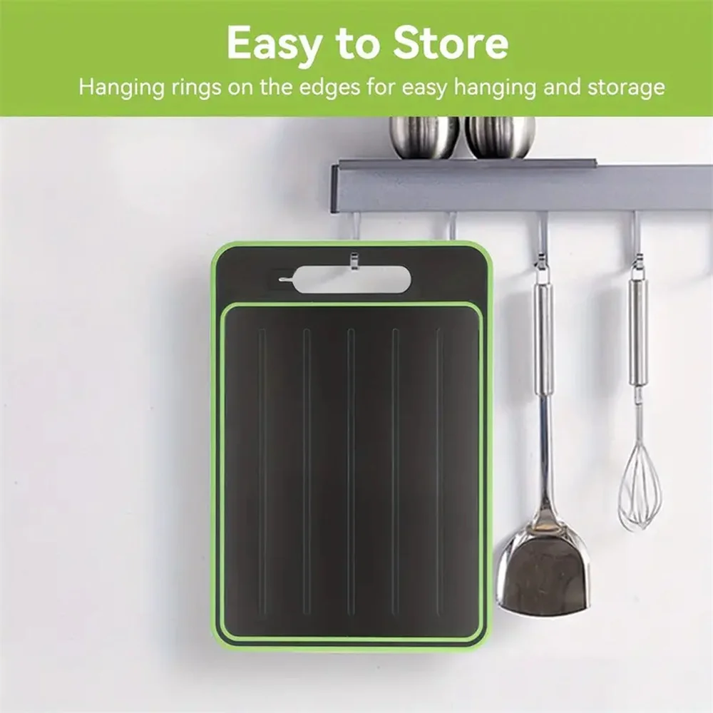 Description Picture 4 of itemAluminum Alloy Defrost Tray Food Meat Fruit Quick Defrosting Plate Cutting Board Defrost Tray Thaw Meat Food Kitchen Gadgets