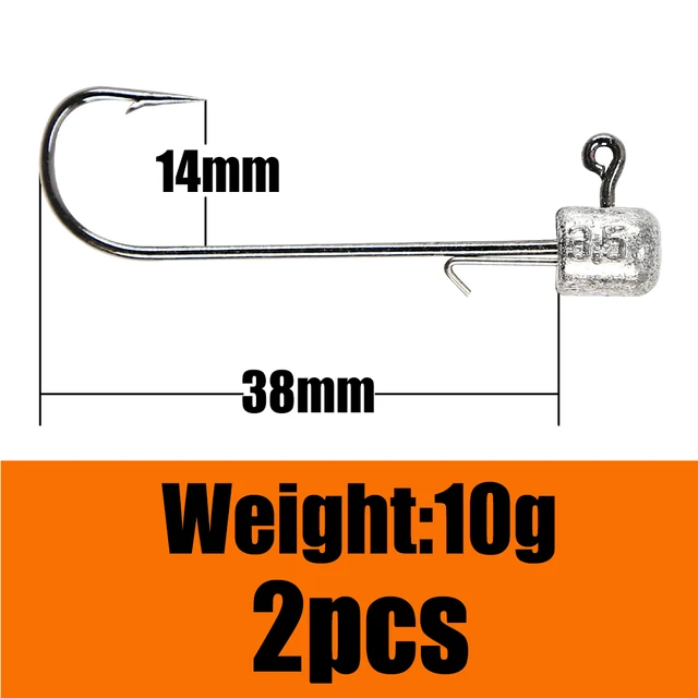 Owner JH-88 Micro Baldy Noir 0.2g – 5 Têtes De Plomb Ultra-Légères Hameçon Taille 11