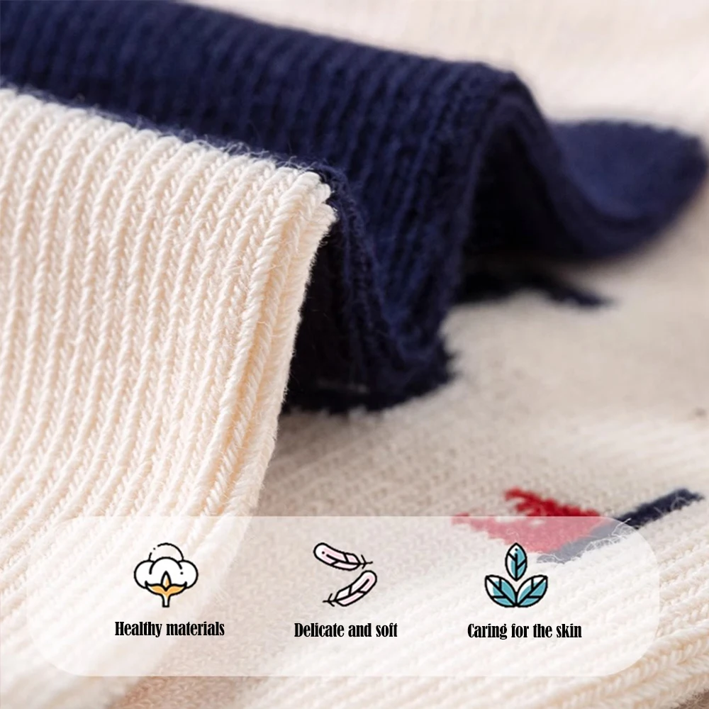 5 pairs 1-14Years Colorful Colors Mid-tube Socks Children Sport School Students Socks Spring Autumn Soft Cotton Toddler 2