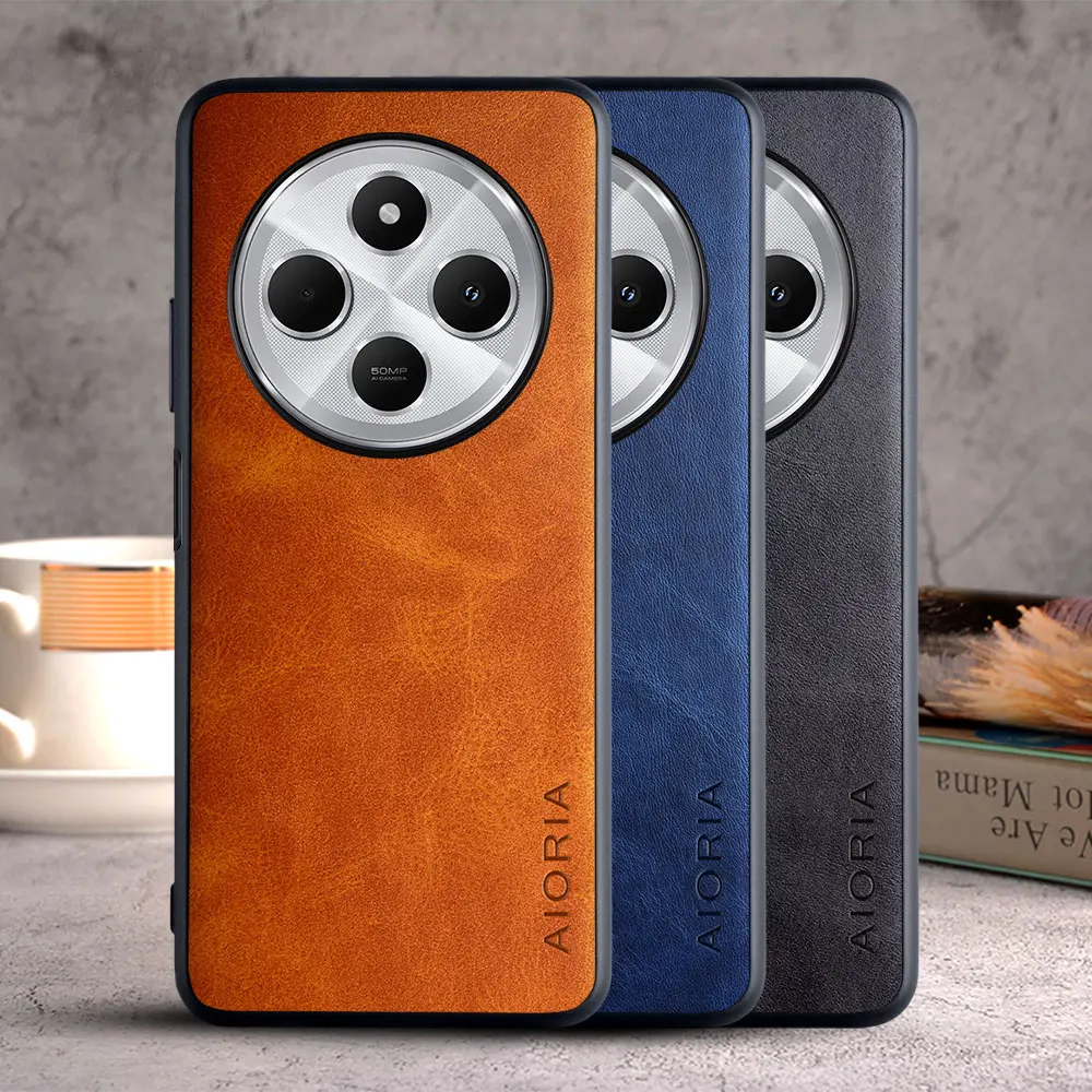 Luxury Vintage Leather Phone Case - Elegant Business Cover