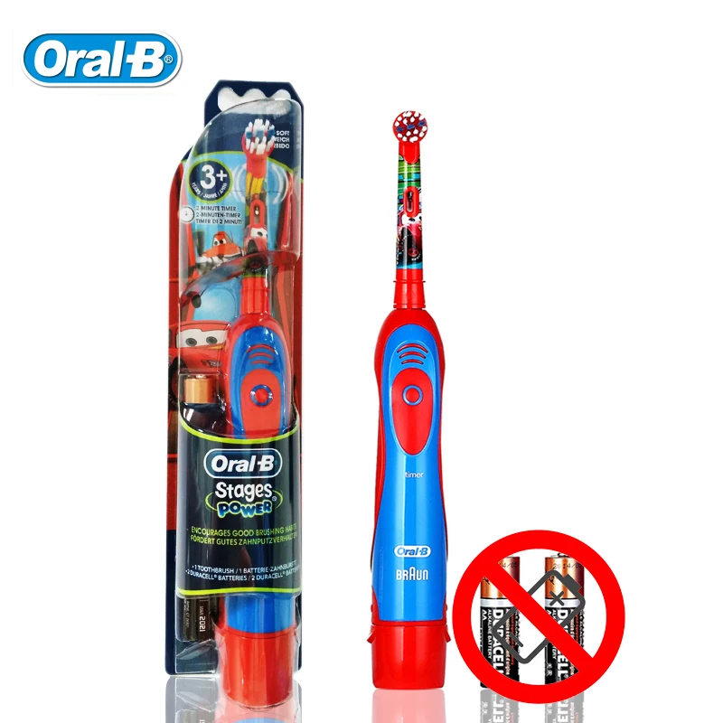 OralB Children's Battery Powered Electric Toothbrush Oral Dental Clean Waterproof Kids
