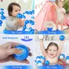 Ball Pit Balls for Kids, Plastic Refill 2.2 Inch Balls, 100 Pack, Bright Colors, Phthalate and BPA Free, Includes a Reusable Sto