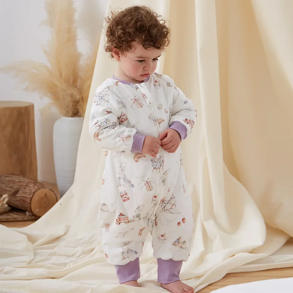 Saco de Sacos de dormir para bebés para niños de 1 a 7 años, pijama con  estampado de dibujos animados, para Otoño e Invierno - AliExpress