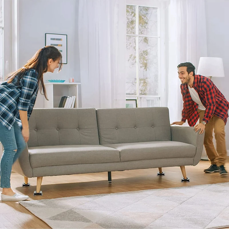 4 Pack Heavy Duty Furniture Lifter Lever Roller Wheels Sliders 660 Lbs Load Capacity Appliance 2