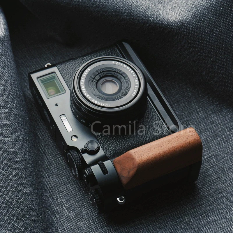 Madeira l Suporte Tripé para Fuji Fujifilm Quick Release Plate Base Grip Handle Arca-swiss Rrs Acessório X100vi X100vi 2024 - Image 5