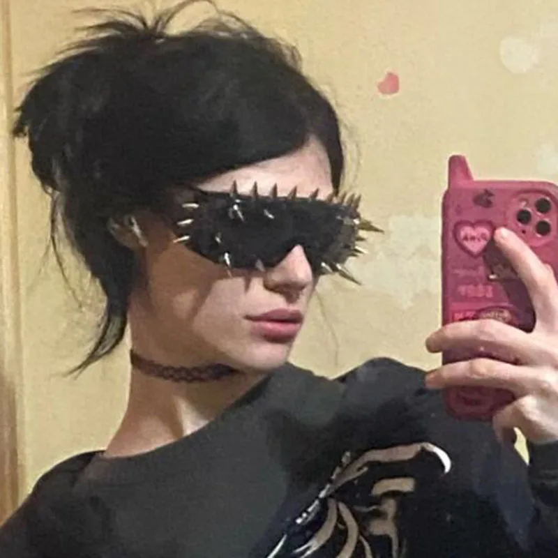 Y2K Steampunk Big Frame Sunglasses Women Men