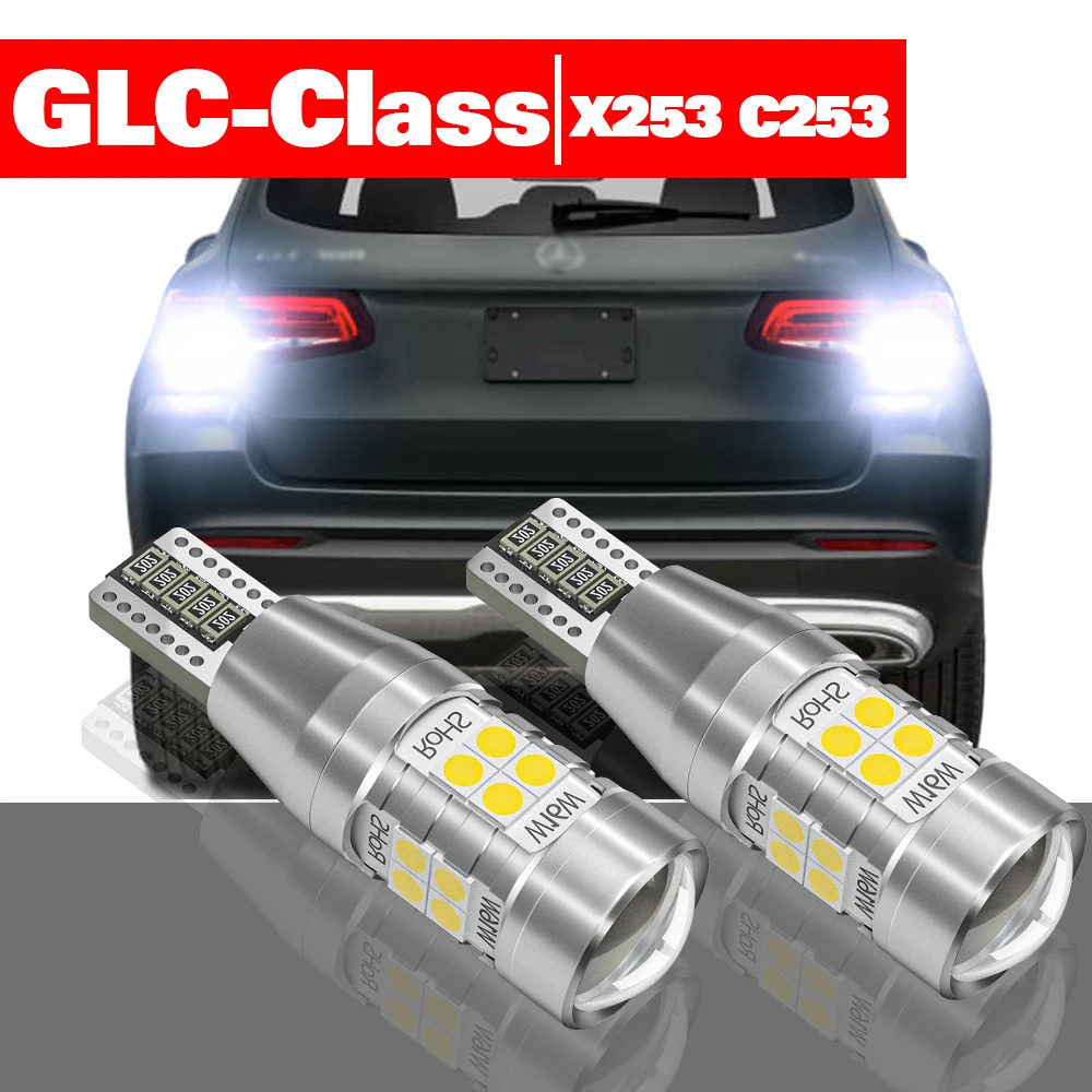 

For Mercedes Benz GLC Class X253 C253 2015-2019 2pcs LED Reverse Light Backup Lamp Accessories 2016 2017 2018